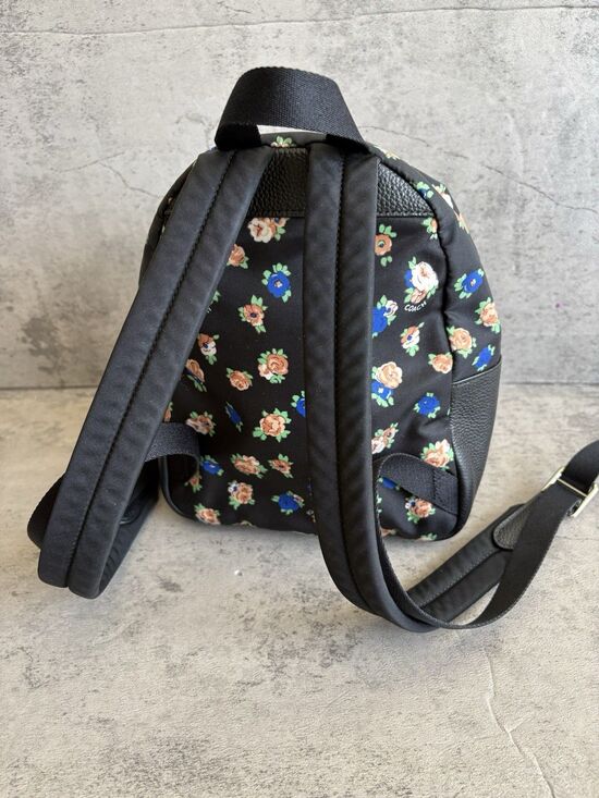 COACH Mini Charlie Nylon Mini Backpack Tea Rose Floral Print Bag F57636 main image 7